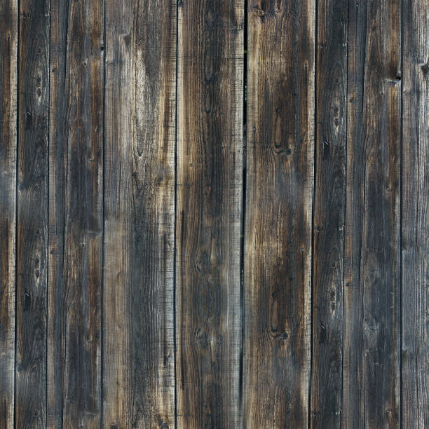 istock Fence texture in dark brown tone with horizontal boards 1191839185