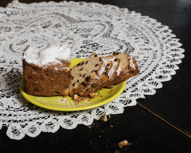 istock Slices of cake with raisins. 1191845877