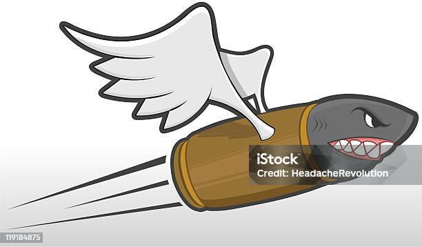 Volare Puntomascotte - Immagini vettoriali stock e altre immagini di Arma da fuoco - Arma da fuoco, Proiettile, Squalo