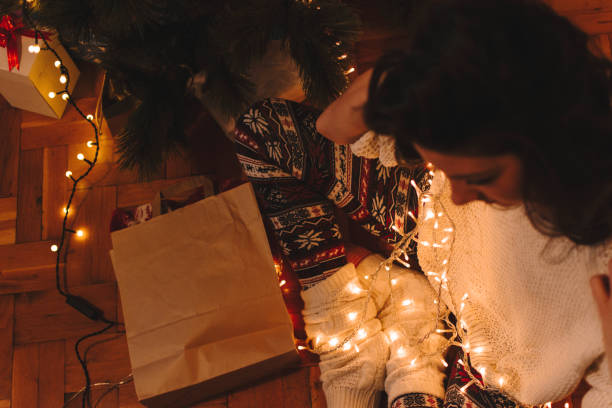 istock Happy Christmas time at home 1191852407
