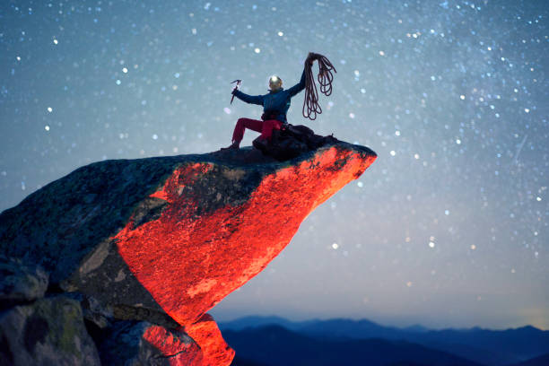 istock symbol of victory in the mountains 1191852584
