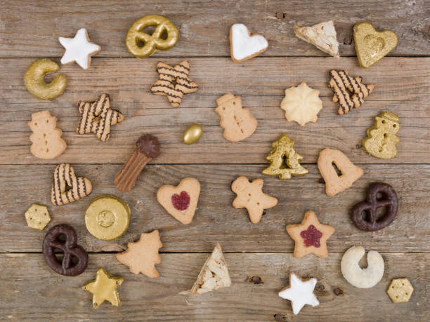 istock christmas cookies on wooden background 1191852665
