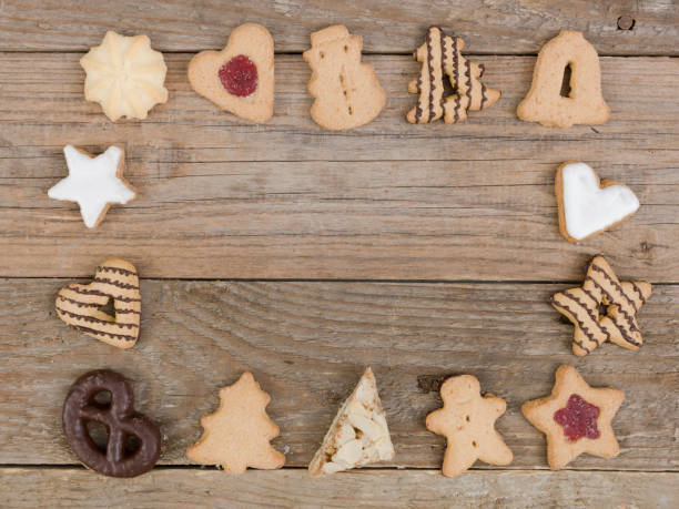 istock christmas cookies on wooden background 1191852666