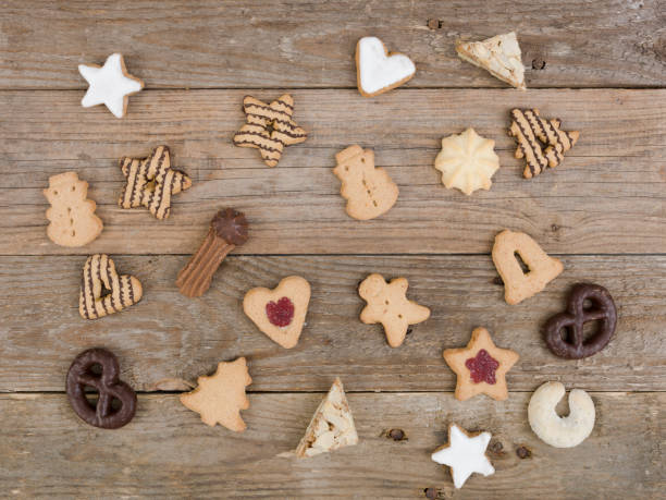 istock christmas cookies on wooden background 1191852745