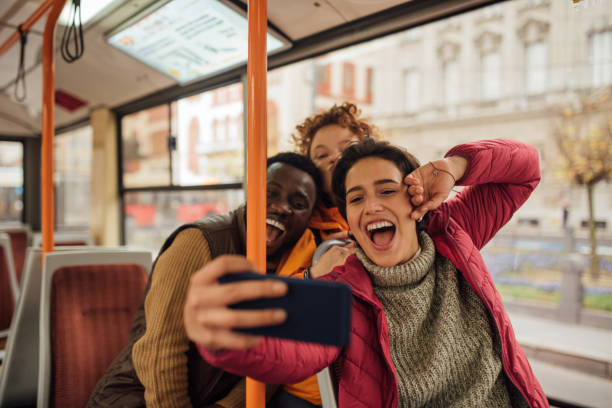 istock Group of tourists exploring the city 1191857812