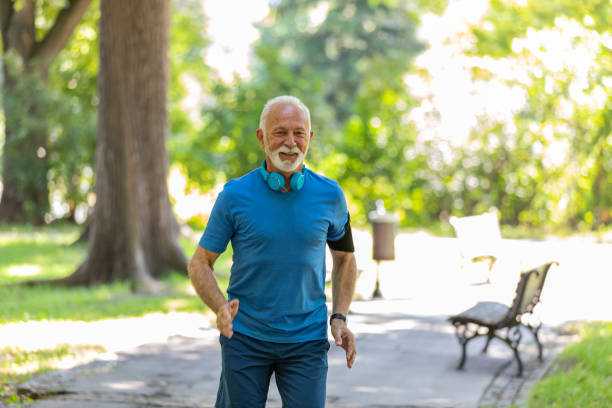istock Senior Man is Running in the Park 1191862906