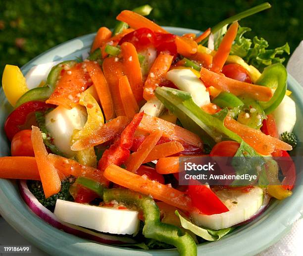 Fresh Salad Stock Photo - Download Image Now - Bell Pepper, Bowl, Color Image