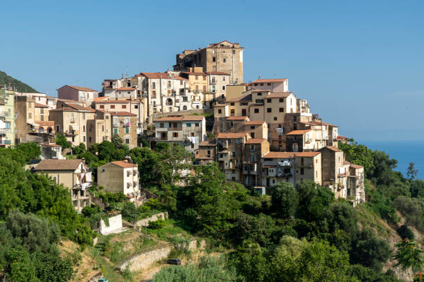 istock Panoramic view of Pisciotta, Southern Italy 1191868996