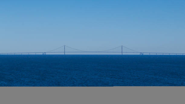 istock Oresund bridge with cloudless blue sky and north sea 1191874574