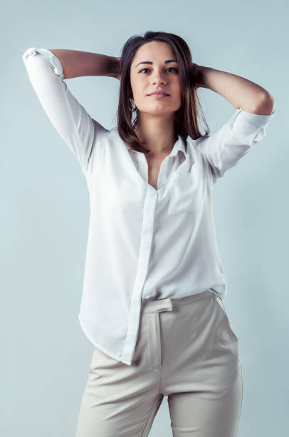 istock Young business lady looks confident 1191883306