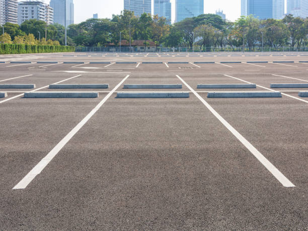 istock Parking lot in public areas 1191885371