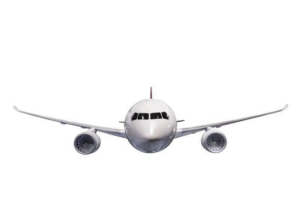 istock passenger airplane in the white background 1191885378