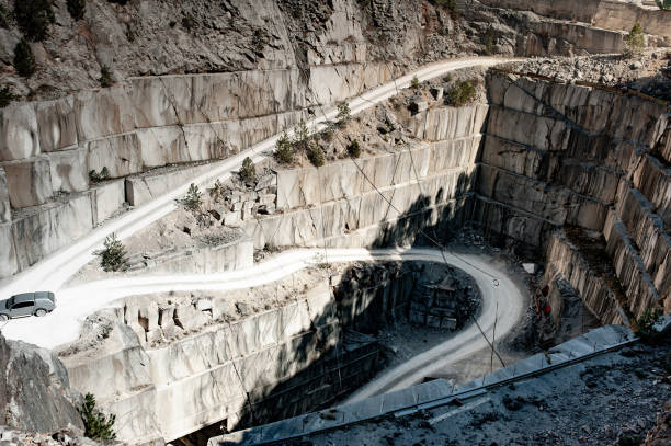 istock Road Leading Thru Marble Quarry 1191885444