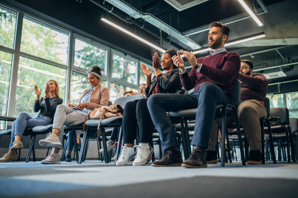 istock Millennial team at board meeting 1191887142