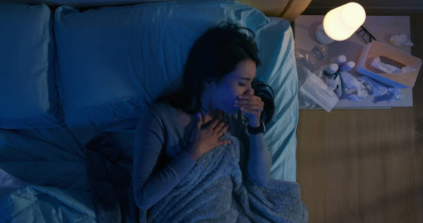 istock asian woman has sore throat 1191891293
