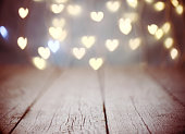 abstract background with bokeh light ( heart shape)