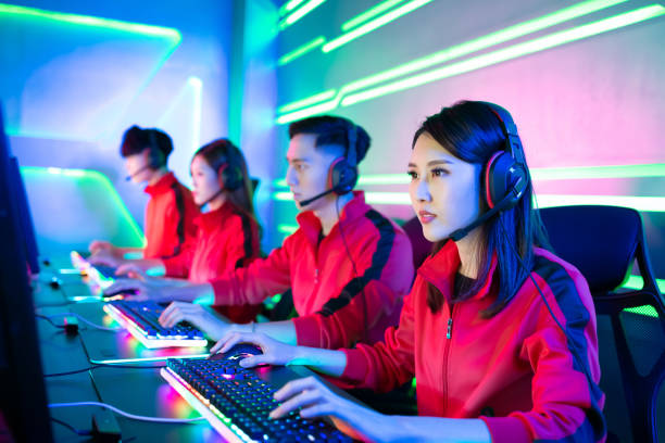 istock pro cyber sport gamers team 1191891698