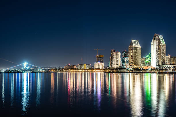 istock Downtown San Diego seen from Coronado island at night 1191898323
