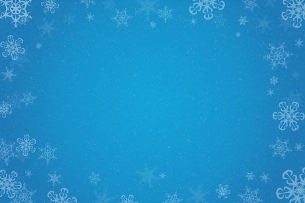 istock Christmas Background With Frame Of Snowflakes. Decorative Frame of snowflakes on the blue background. 1191900500