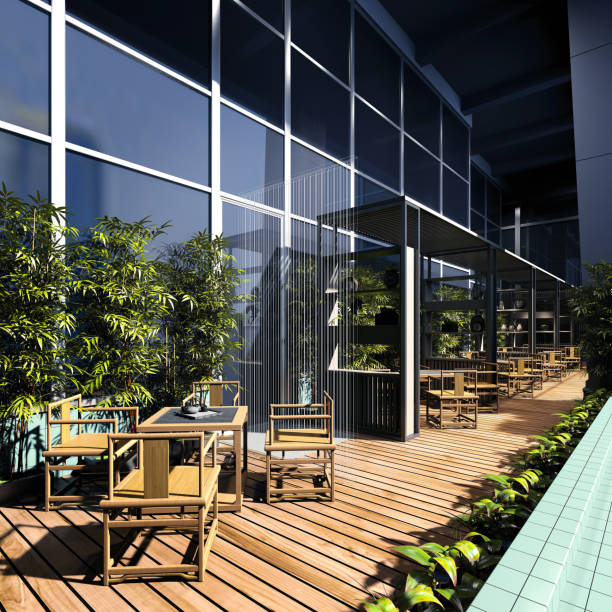 istock 3D render of cafetaria and restaurant 1191901250