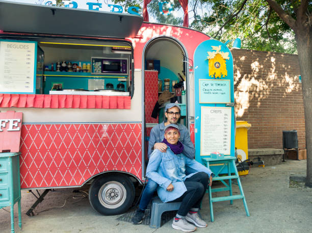 istock Creperie food truck 1191908834