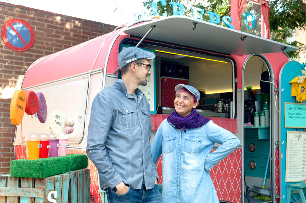istock Creperie food truck 1191908837