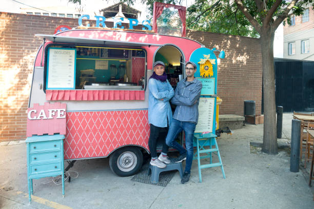 istock Creperie food truck 1191908839