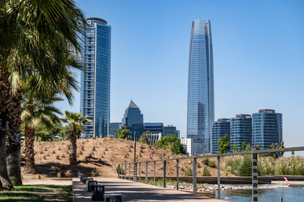 istock Santiago Financial District from Bicentenario Park 1191909922