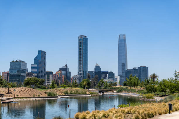 istock Santiago Financial District from Bicentenario Park 1191909953