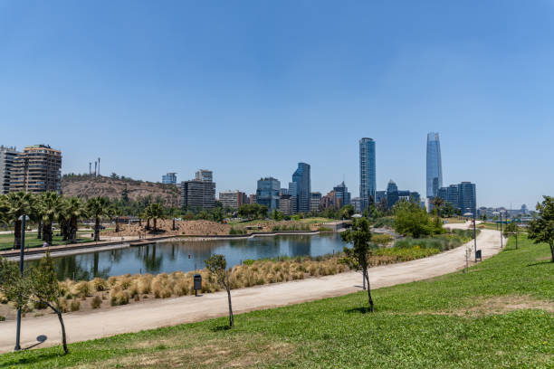 istock Santiago Financial District from Bicentenario Park 1191909962