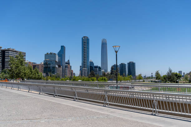 istock Santiago Financial District from Bicentenario Park 1191909983