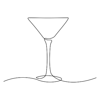 Cocktail Glass Stock Illustration - Download Image Now - Cocktail, Martini Glass, Line Art - iStock Cocktail Glass Stock Illustration - Download Image Now - Cocktail, Martini Glass, Line Art - iStock