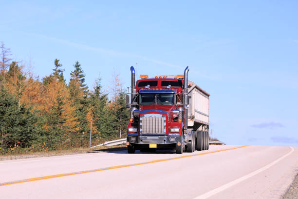 istock Semi-truck on a highway 1191918280
