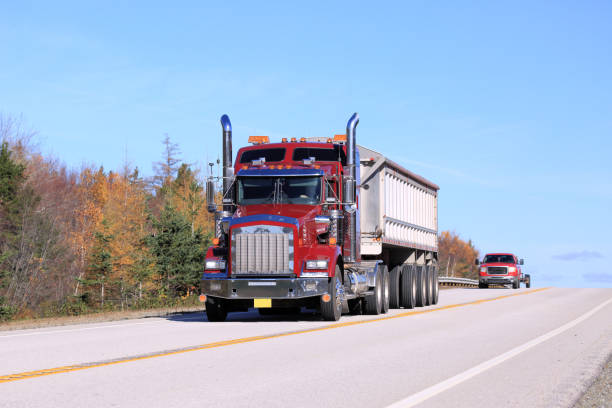 istock Semi-truck on a highway 1191918314