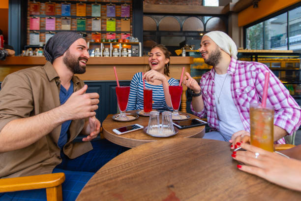 istock Large group of happy people having fun. 1191918418