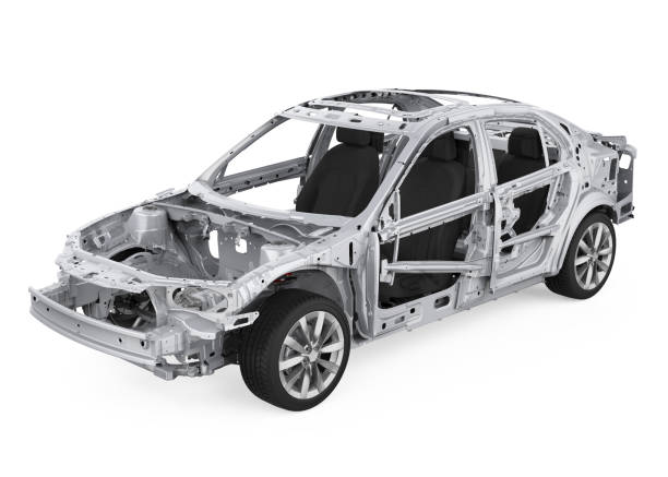 istock Unibody Car Chassis Frame Isolated 1191920410