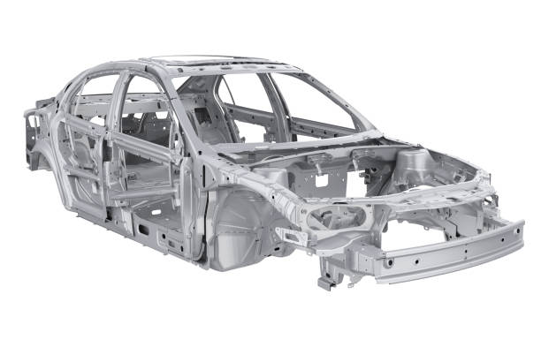 istock Unibody Car Chassis Frame Isolated 1191920940