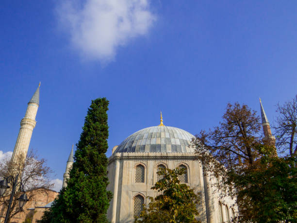 Hagia Sophia, Istanbul, Turkey View of the facade of the Hagia Sophia, the former Greek Orthodox Christian Patriarchal Cathedral, later turned into a Mosque 30132 stock pictures, royalty-free photos & images