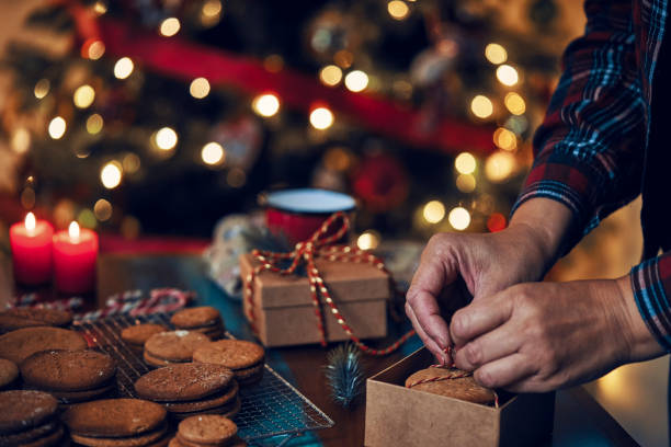 istock Fresh Baked Cookies for Christmas as a Gift 1191931426