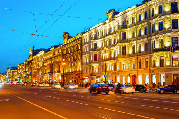istock Nevsky night cityscape, Saint Petersburg 1191931432