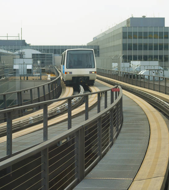 istock Train between Frankfurt airport terminals 1191931435