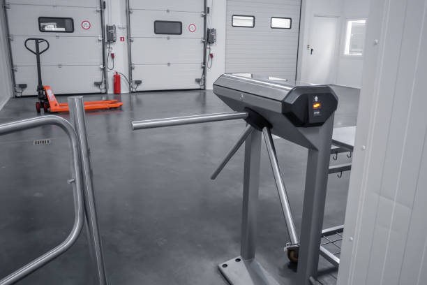 istock access control to the premises through the turnstile 1191931510