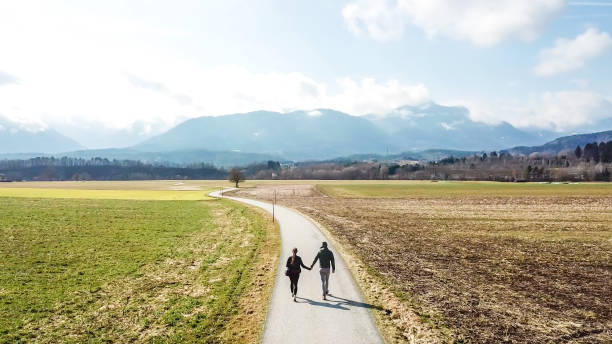 istock St Egyden - A couple walking around the fields 1191935610