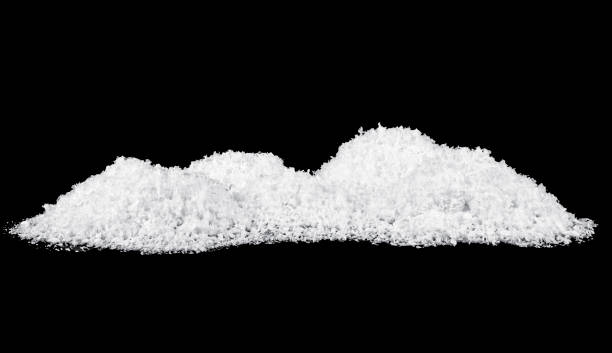 istock Snowdrifts on a black background 1191936821