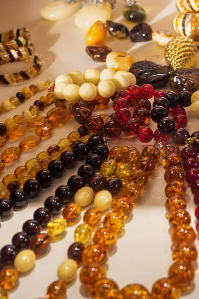 istock Different jewelry from natural Baltic amber. 1191937310