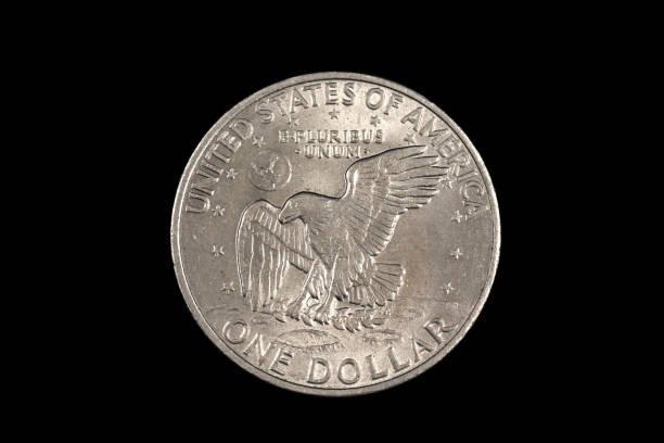 istock A Dwight Eisenhower American one dollar coin isolated on black 1191947965