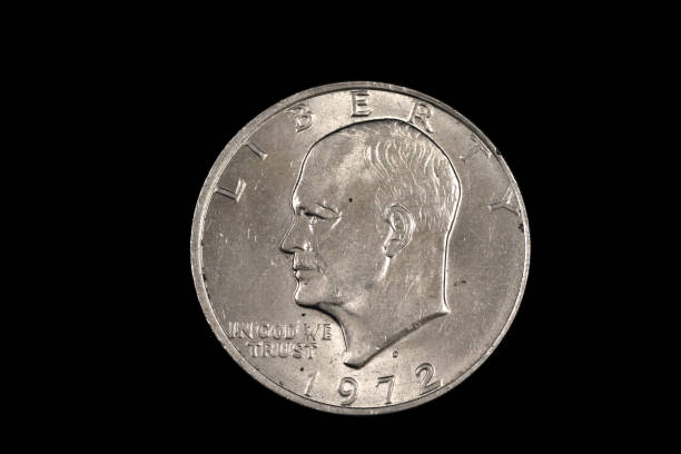 istock A Dwight Eisenhower American one dollar coin isolated on black 1191948518