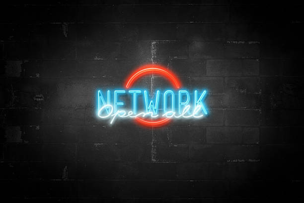 istock Network Message on Flickering Neon Sign 1191959386