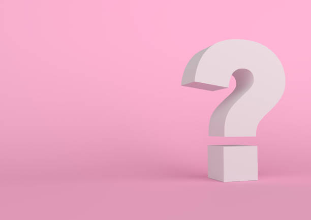 istock Question mark on pink background with shadow in pastel colors 1191971381