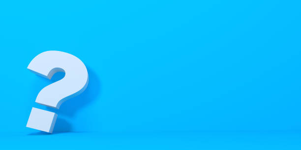 istock Question mark on blue background with shadow in pastel colors 1191971385